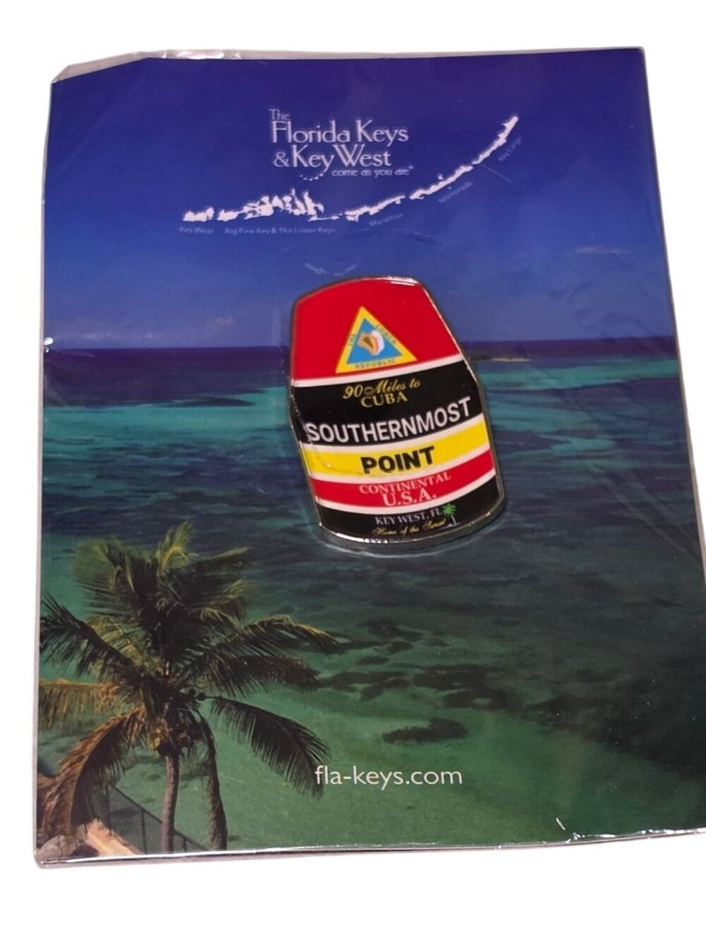 Southernmost Point Buoy Key West Florida Lapel Pin The Keys FL Souvenir
